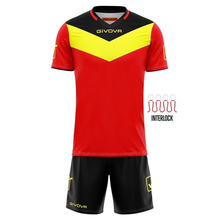 Givova – Dres Kit Revolution Campo - Crveno Crni Zuti